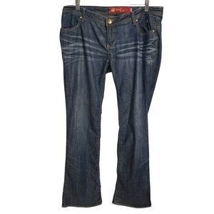 Apple Bottoms | Women's Vintage Bootcut Distressed Jeans (Size 13/14)
